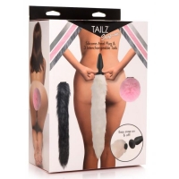 Tailz Snap On Silicone Anal Plug & 3 Interchangeable Tails