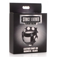 Strict Leather Cock Gear Snap On Harness Black