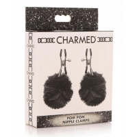 Charmed Pom Pom Nipple Clamps Black