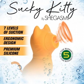 Shegasm Sucky Kitty 7x Clit Stim Orange