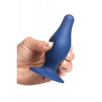 Squeeze-it Tapered Anal Plug Blue Large