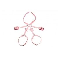 Strict Bondage Harness W/ Bows Pink M/l