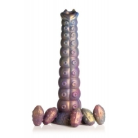 Creature Cocks Deep Invader Tentacle Ovipositor Silicone Dildo W/ Eggs